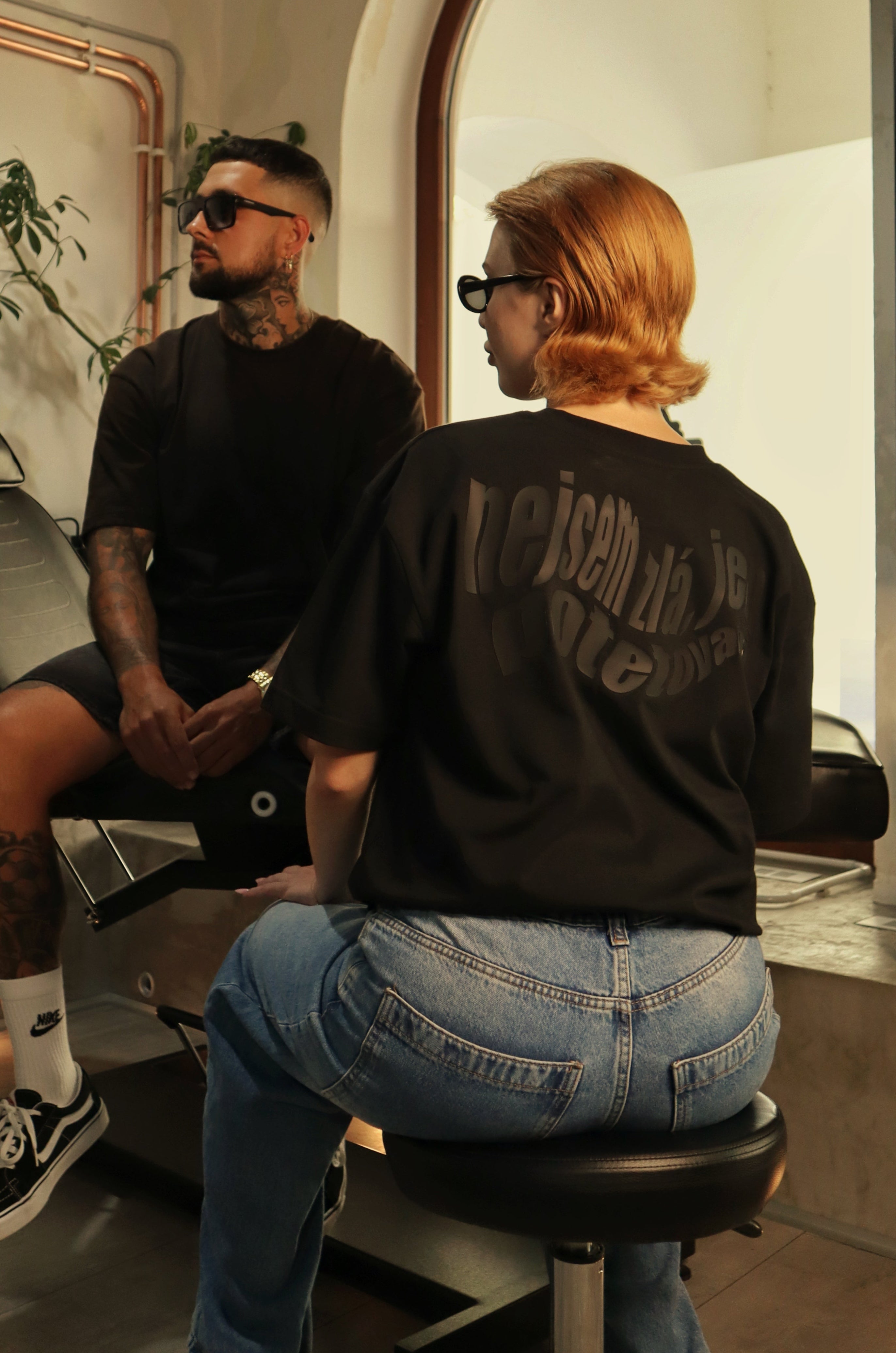 NEJSEM ZLÁ, JEN POTETOVANÁ černé triko