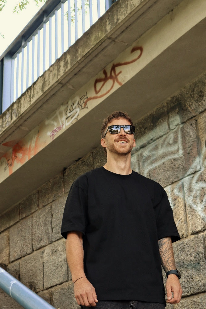 NEJSEM ZLÝ, JEN POTETOVANÝ černé triko